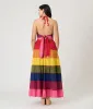 Rainbow Stripe Flowy Top & Skirt Set sold by Unique Vintage