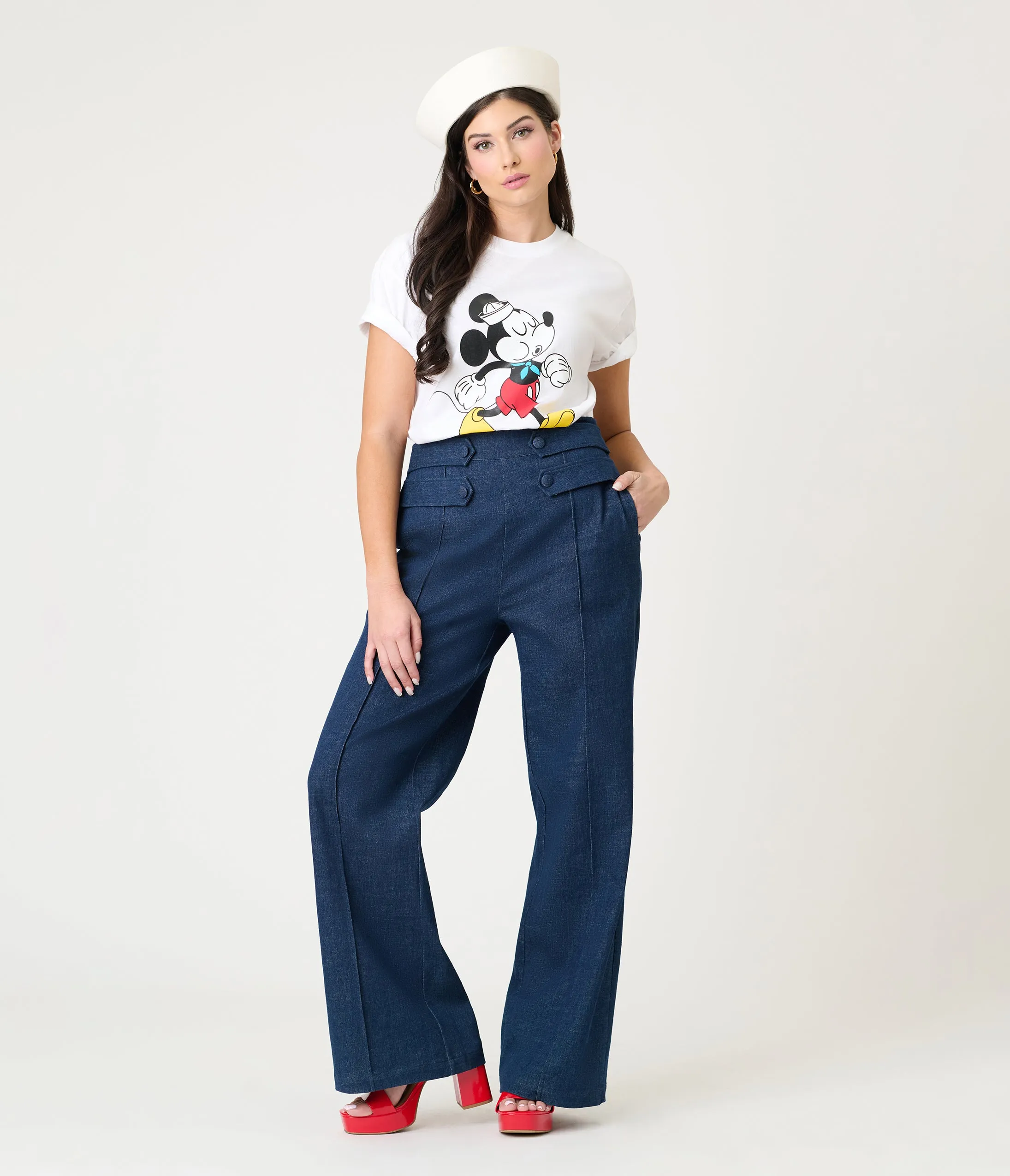 Disney's Mickey & Friends by Unique Vintage Sailor Mickey Unisex Graphic Tee sold by Unique Vintage product image thumbnail 4