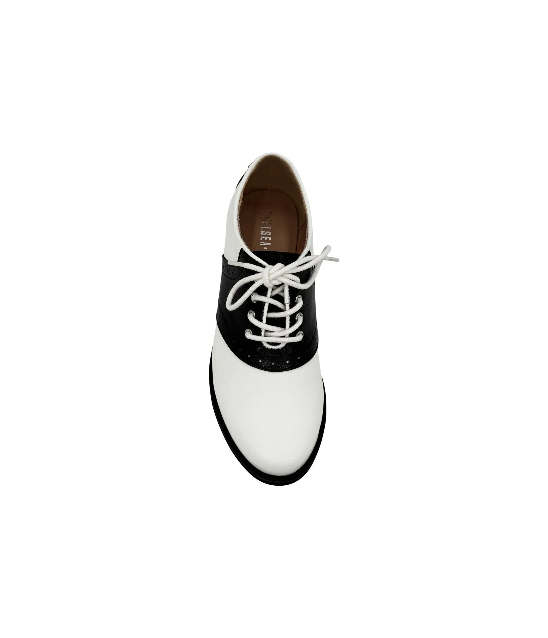 Chelsea Crew 1950s Black & White Rizzo Saddle Oxford Shoes sold by Unique Vintage product image thumbnail 5