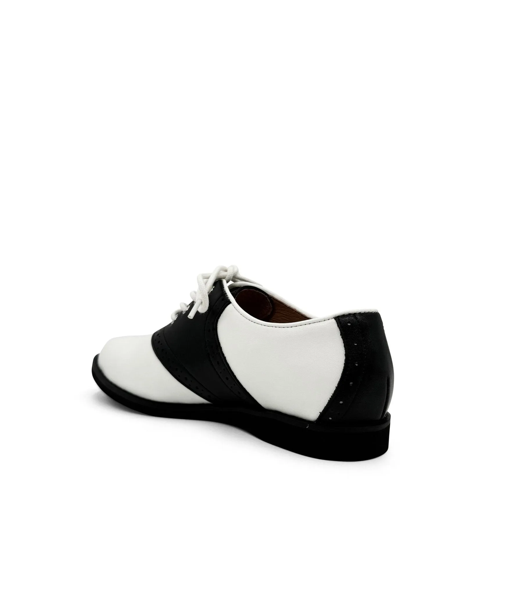 Chelsea Crew 1950s Black & White Rizzo Saddle Oxford Shoes sold by Unique Vintage product image thumbnail 2