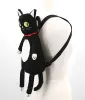 Furry Black Cat Backpack sold by Unique Vintage