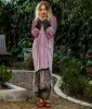 Jennafer Grace Blush Velvet Faux Fur Jacket sold by Unique Vintage