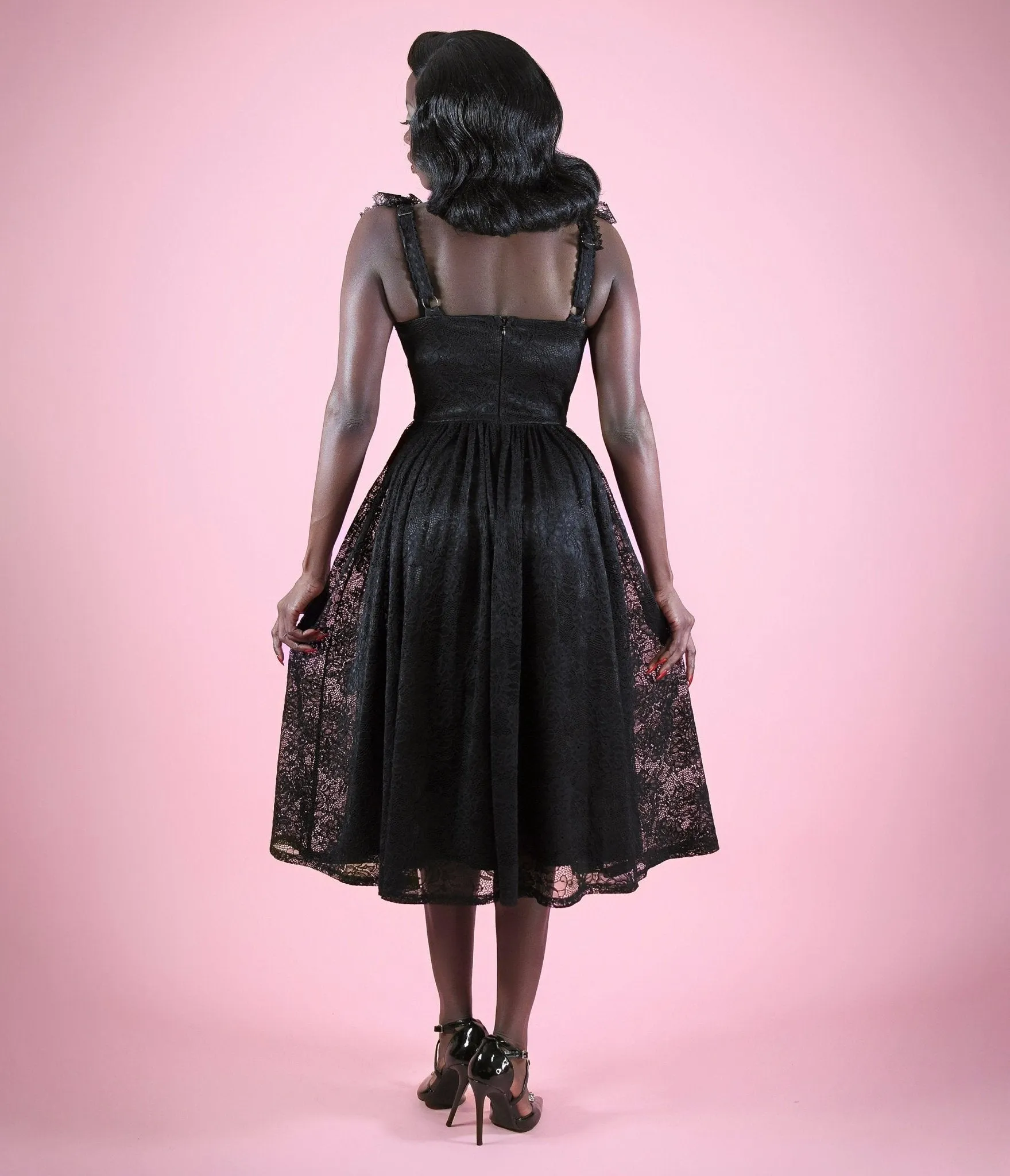 Mortisha x Elle Rebel Black Penelope Dress sold by Unique Vintage product image thumbnail 2