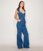 Sleeveless Denim Jumpsuit sold by Unique Vintage