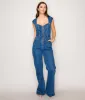 Sleeveless Denim Jumpsuit sold by Unique Vintage