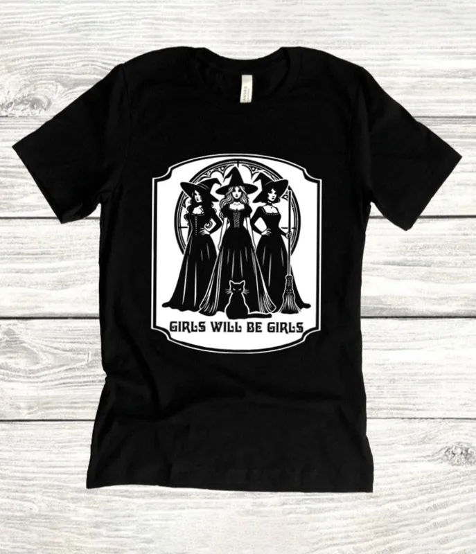 Witchwood Bags Girls Will Be Girls Unisex Graphic Tee sold by Unique Vintage