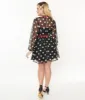 Unique Vintage Black & White Polka Dot Flocked Tulle Dress sold by Unique Vintage