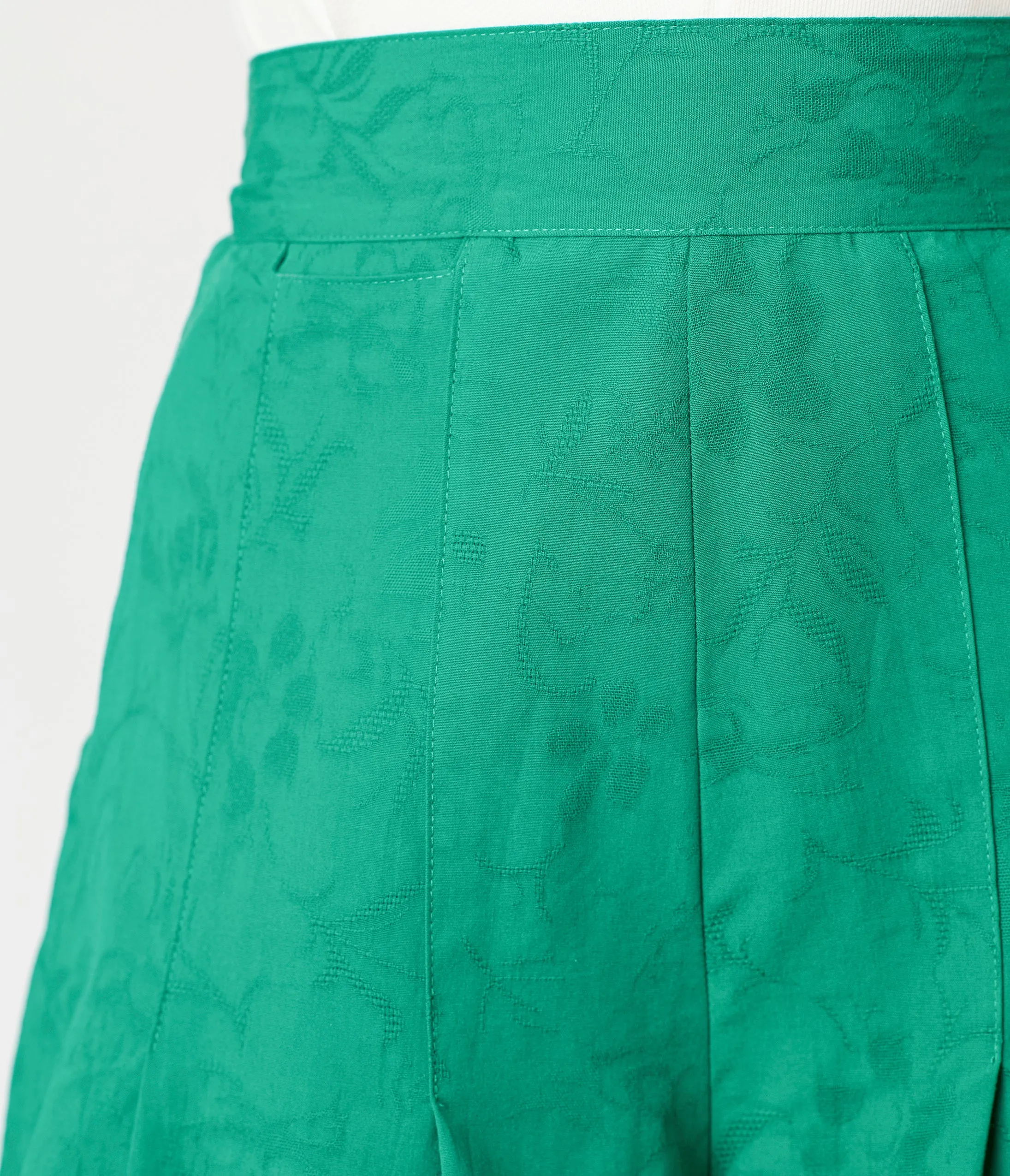 Unique Vintage Green Floral Joyce Shorts sold by Unique Vintage product image thumbnail 5