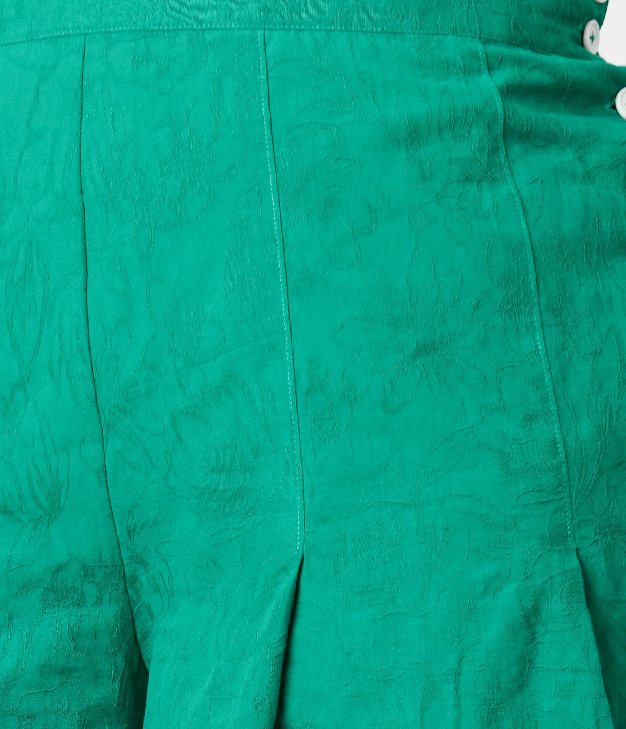 Unique Vintage Plus Size Green Floral Joyce Shorts sold by Unique Vintage product image thumbnail 2