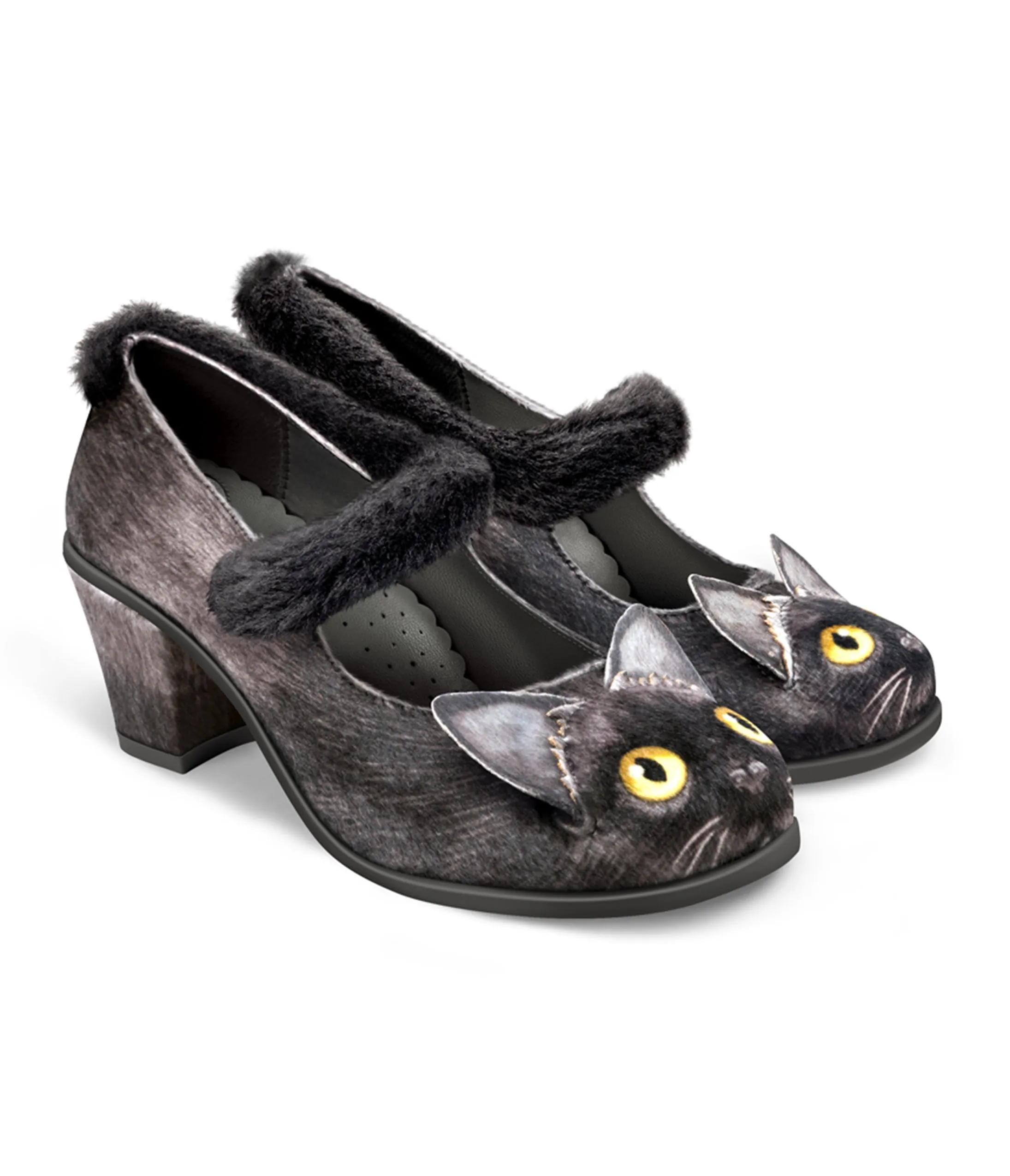 Chocolaticas® Chat Noir Mary Jane Pump sold by Unique Vintage