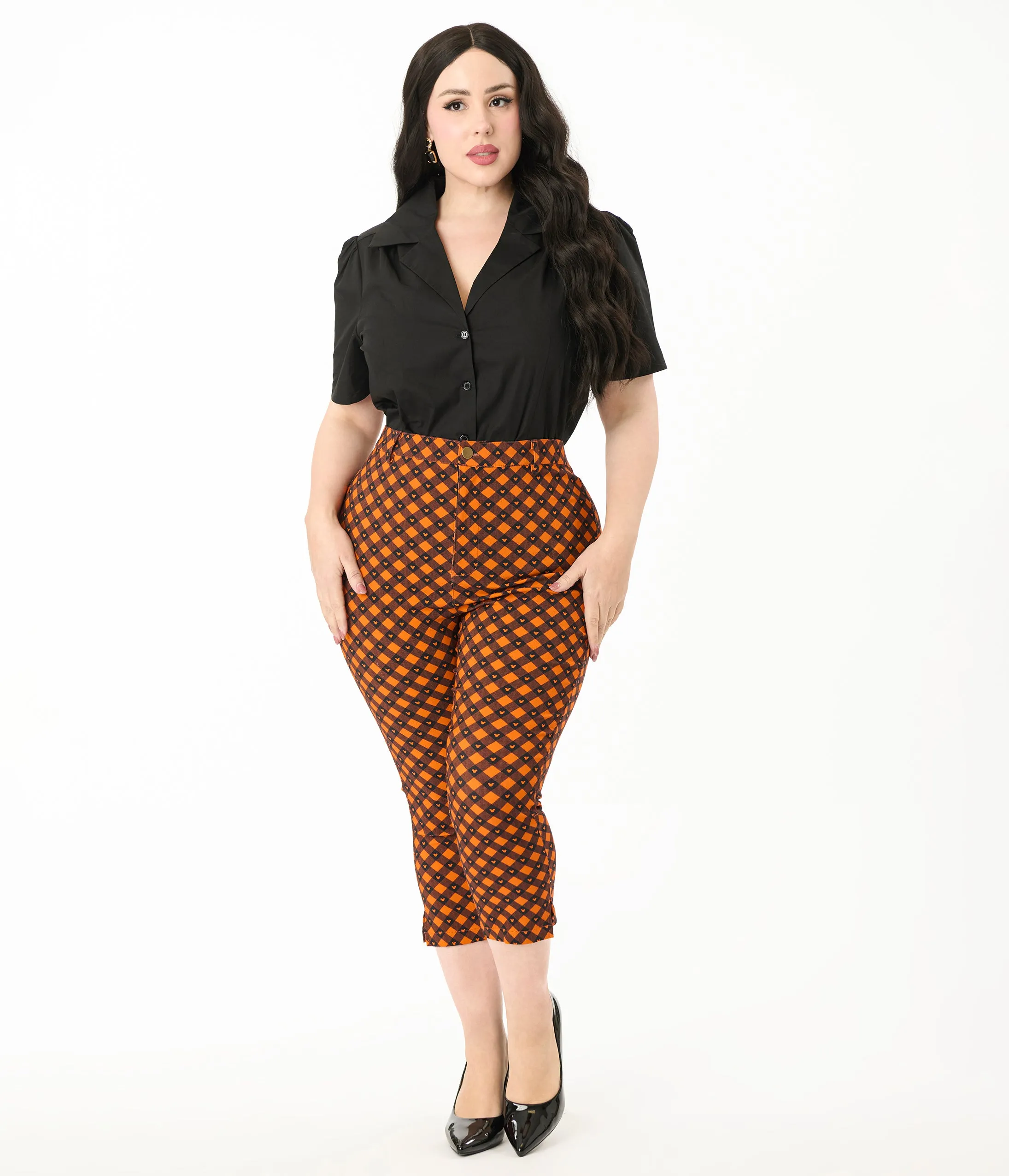 Unique Vintage Plus Size Black Cotton Blouse sold by Unique Vintage product image thumbnail 5