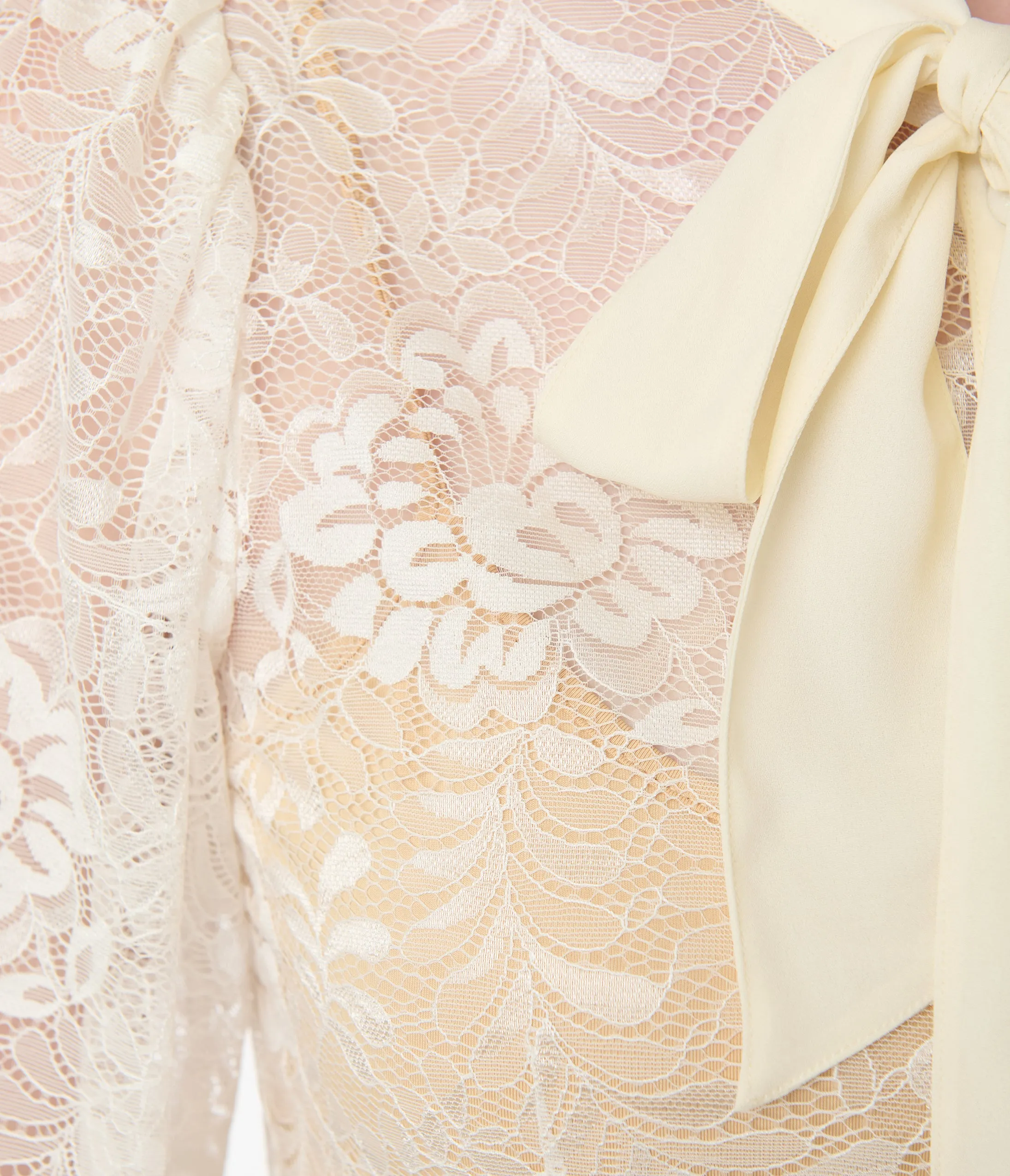 Unique Vintage Ivory Lace Gwen Blouse sold by Unique Vintage product image thumbnail 2