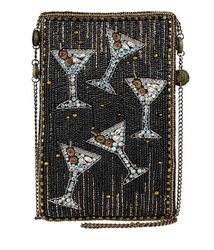 Mary Frances Sip Happens Mini Crossbody Bag sold by Unique Vintage