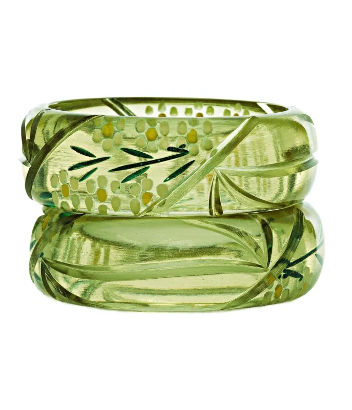 Lucky Lou Shoes The Darling Fern Bangle sold by Unique Vintage