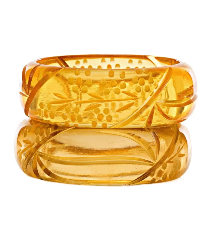 Lucky Lou Shoes The Darling Daffodil Bangle sold by Unique Vintage