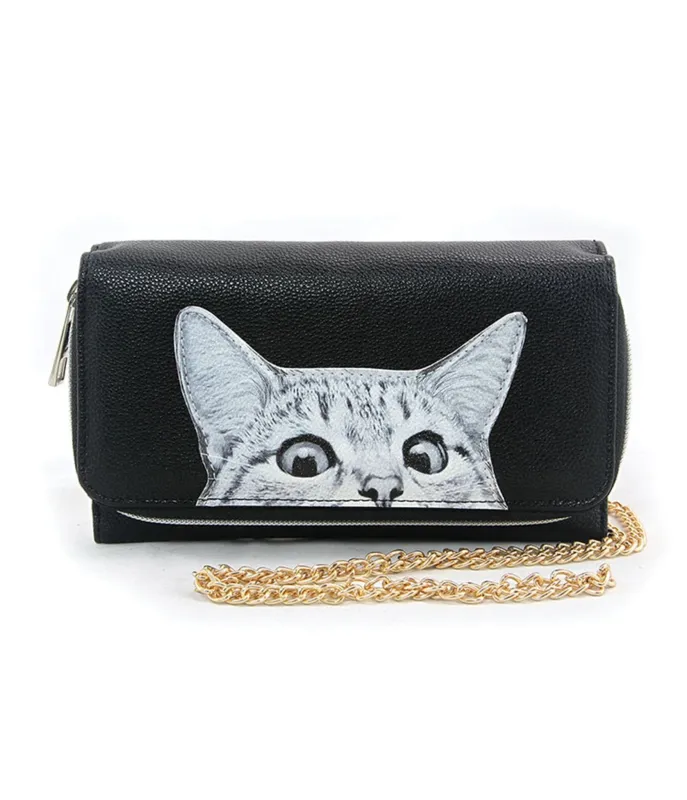 Peeking Cats Wallet sold by Unique Vintage