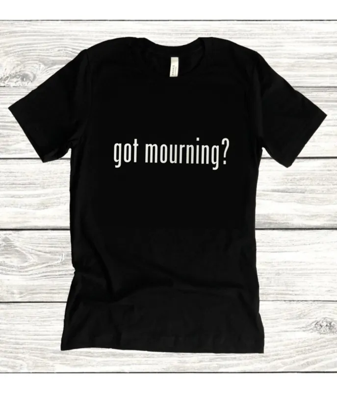 Witchwood Bags 90s Style Got Mourning? Unisex Graphic Tee sold by Unique Vintage