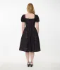Unique Vintage Mystical Icons Button Front Swing Dress sold by Unique Vintage
