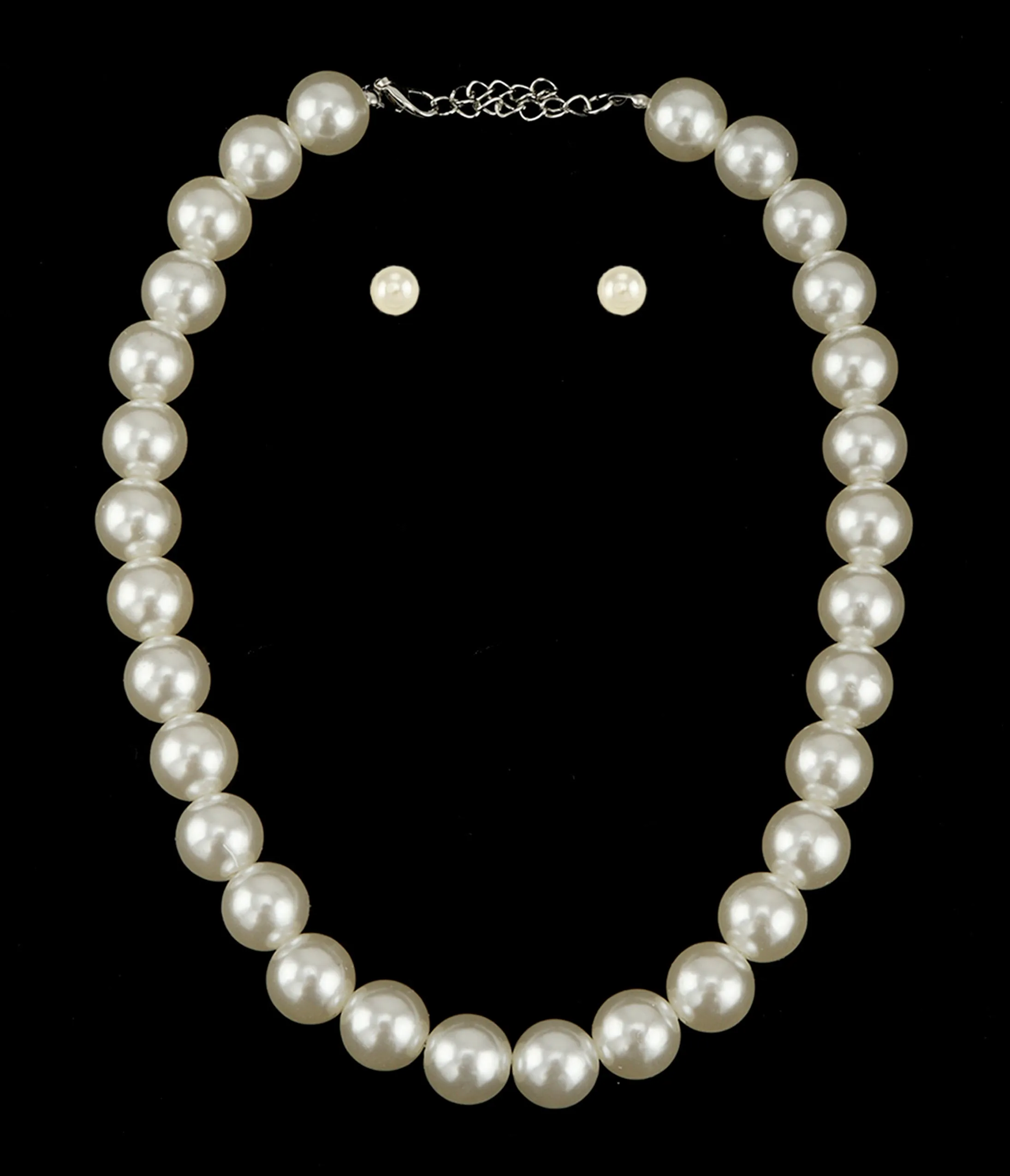 Pearl Beaded Necklace & Earrings Set sold by Unique Vintage