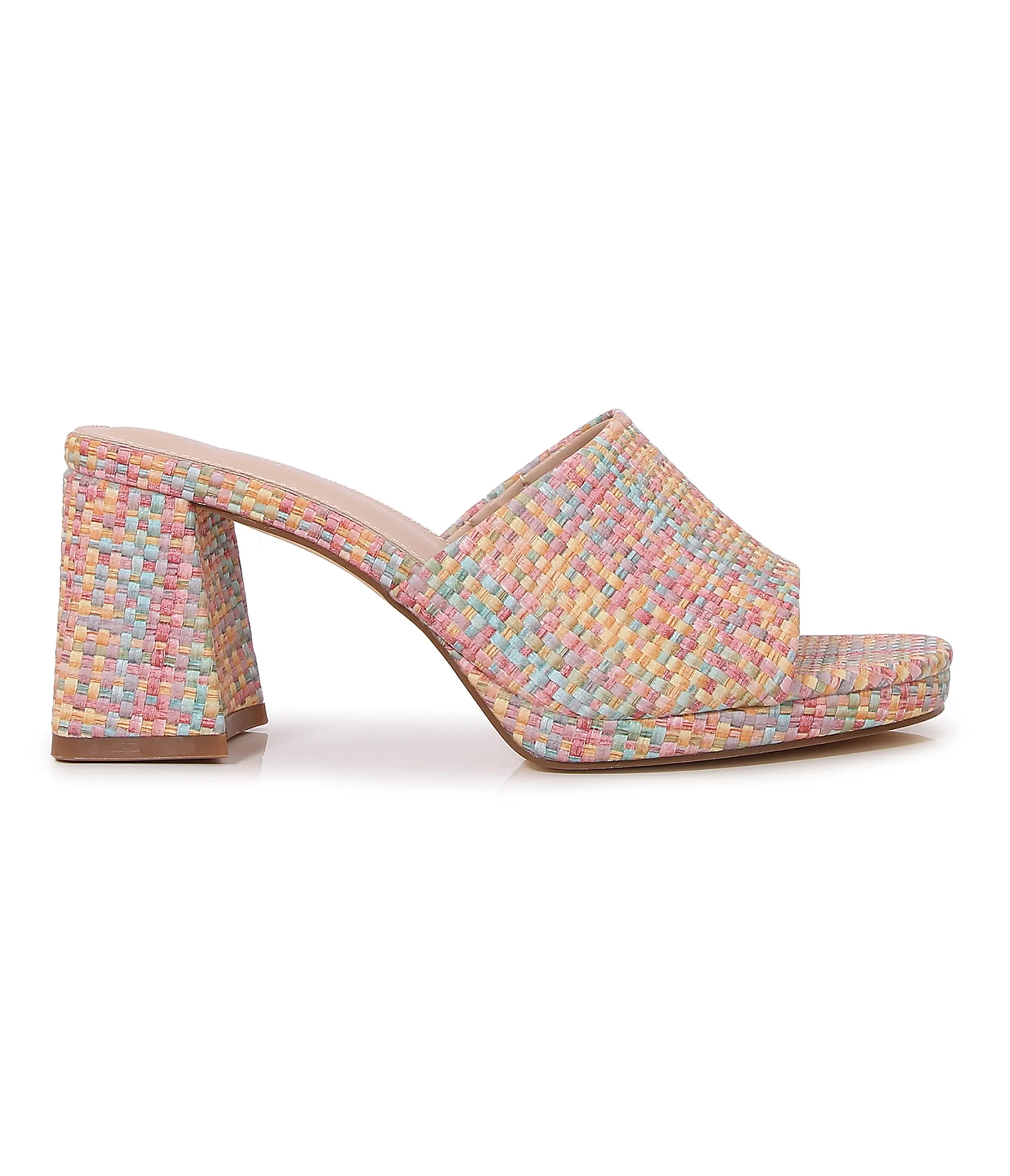 Multicolor Raffia Mule Sandals sold by Unique Vintage product image thumbnail 2