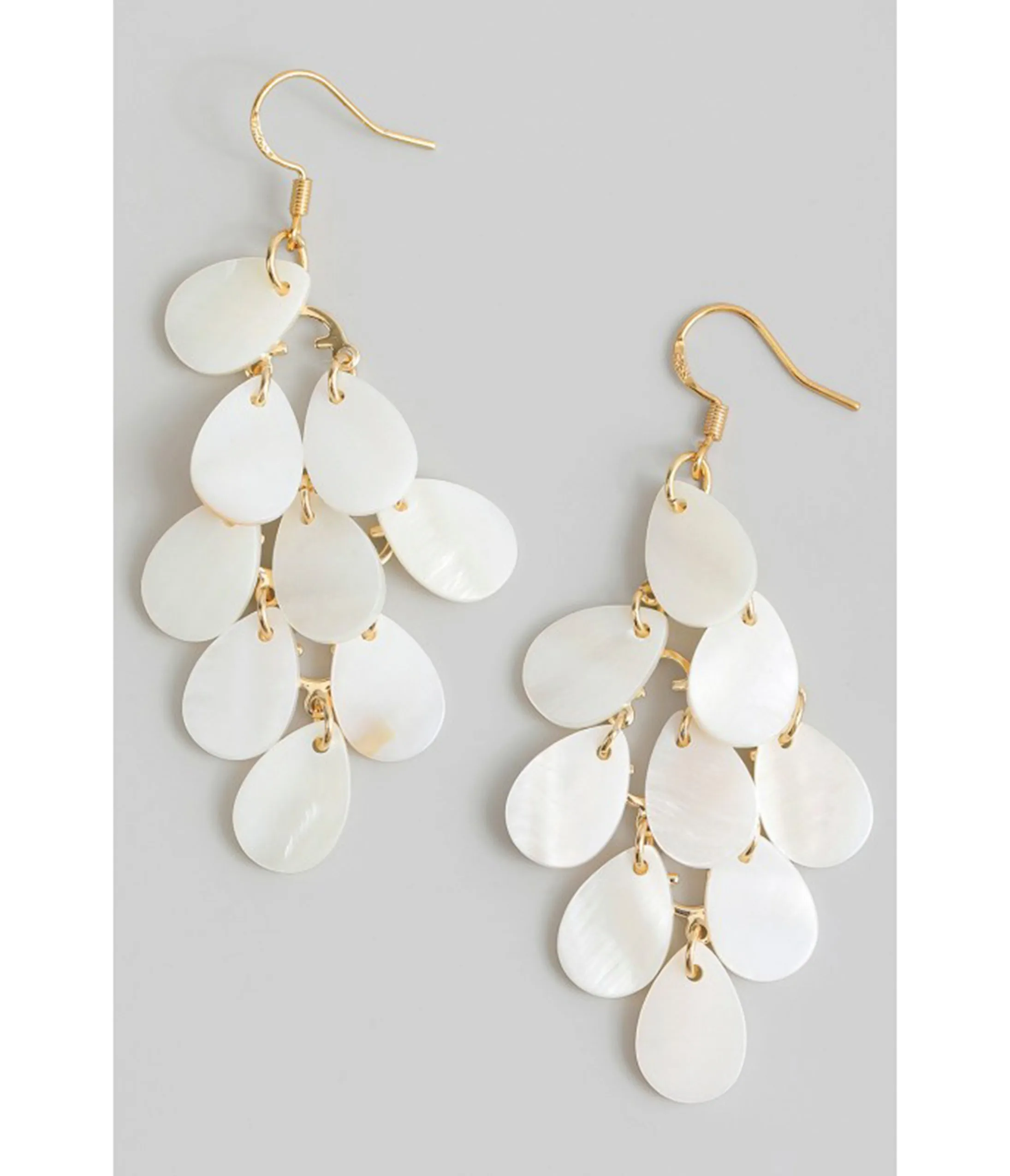 Pearly Teardrop Tiered Earrings sold by Unique Vintage