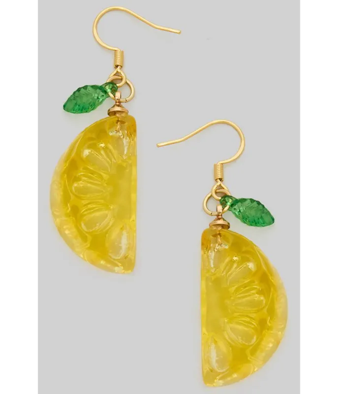 Juicy Lemon Drop Earrings sold by Unique Vintage