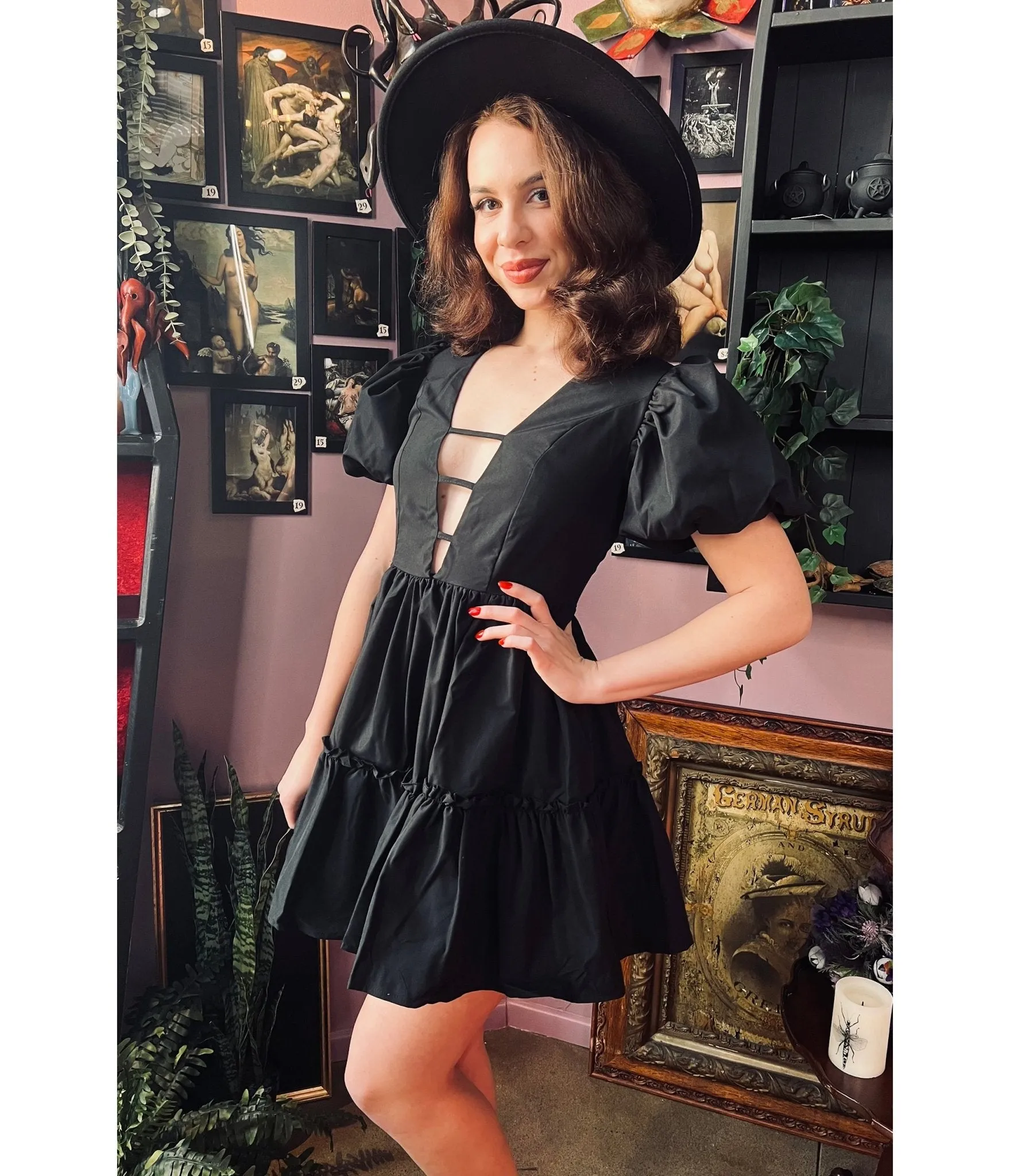 Witchwood Bags The Austen Black Dress sold by Unique Vintage product image thumbnail 3