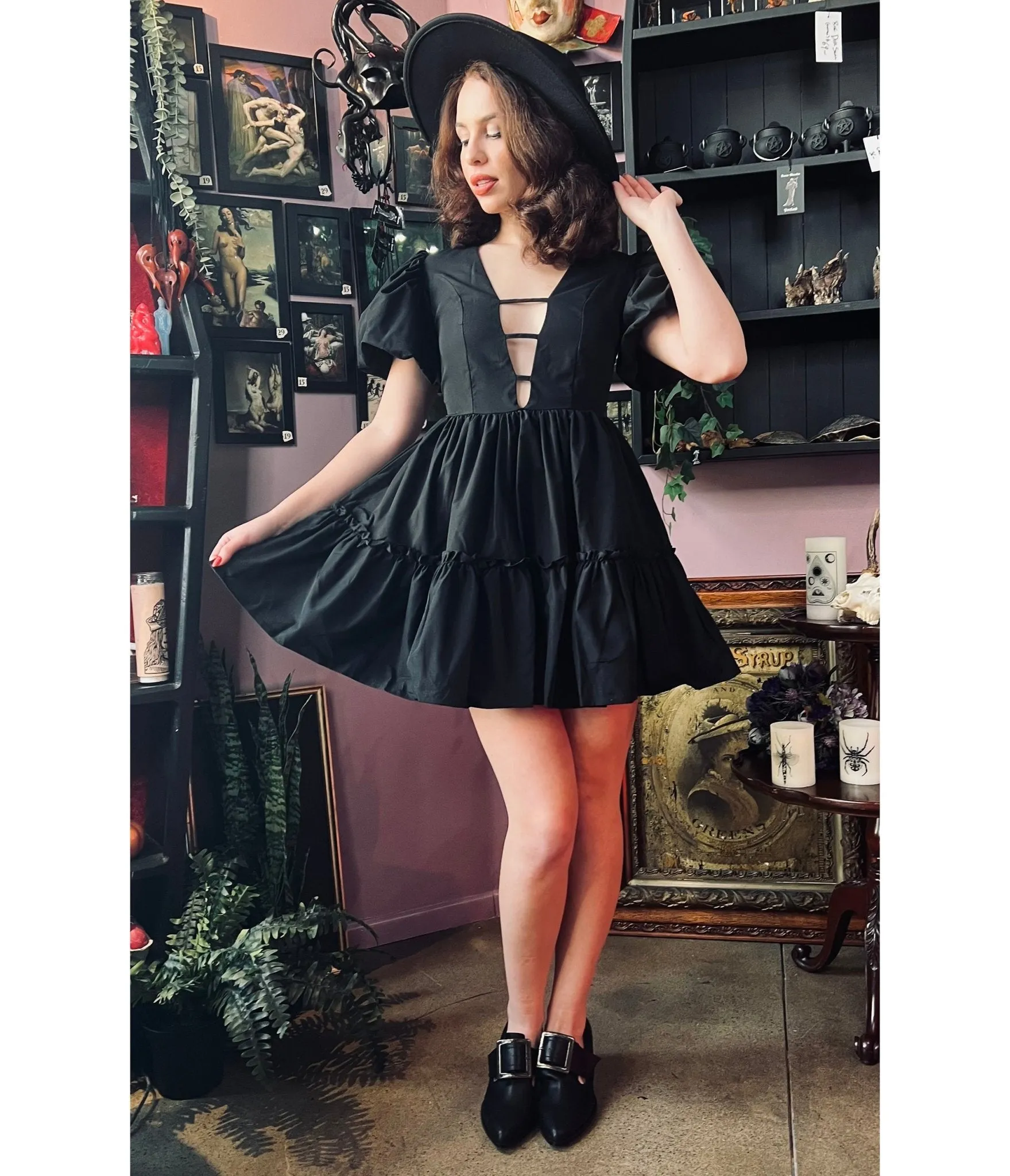 Witchwood Bags The Austen Black Dress sold by Unique Vintage product image thumbnail 2
