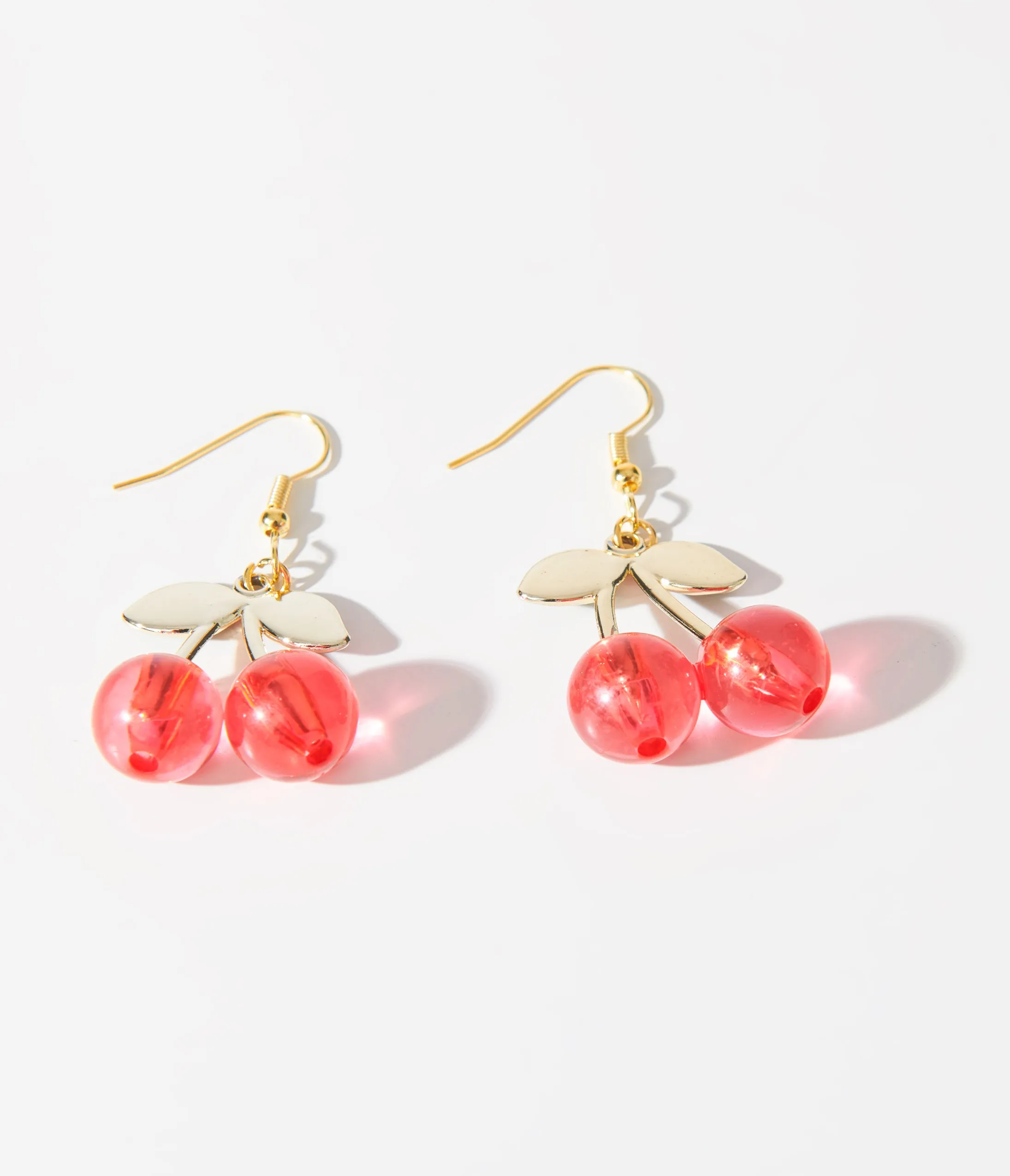 Red Acrylic Cherry Earrings sold by Unique Vintage product image thumbnail 2