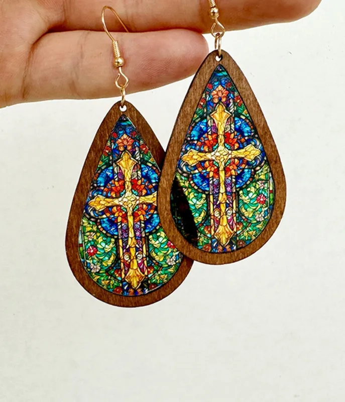 Bohemia Mosaic Earrings sold by Unique Vintage