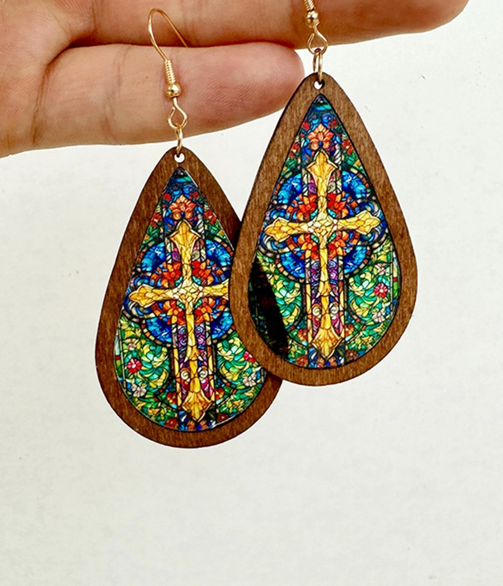 Bohemia Mosaic Earrings sold by Unique Vintage