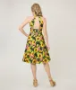 Unique Vintage Sunflower Cotton Halter Swing Dress sold by Unique Vintage