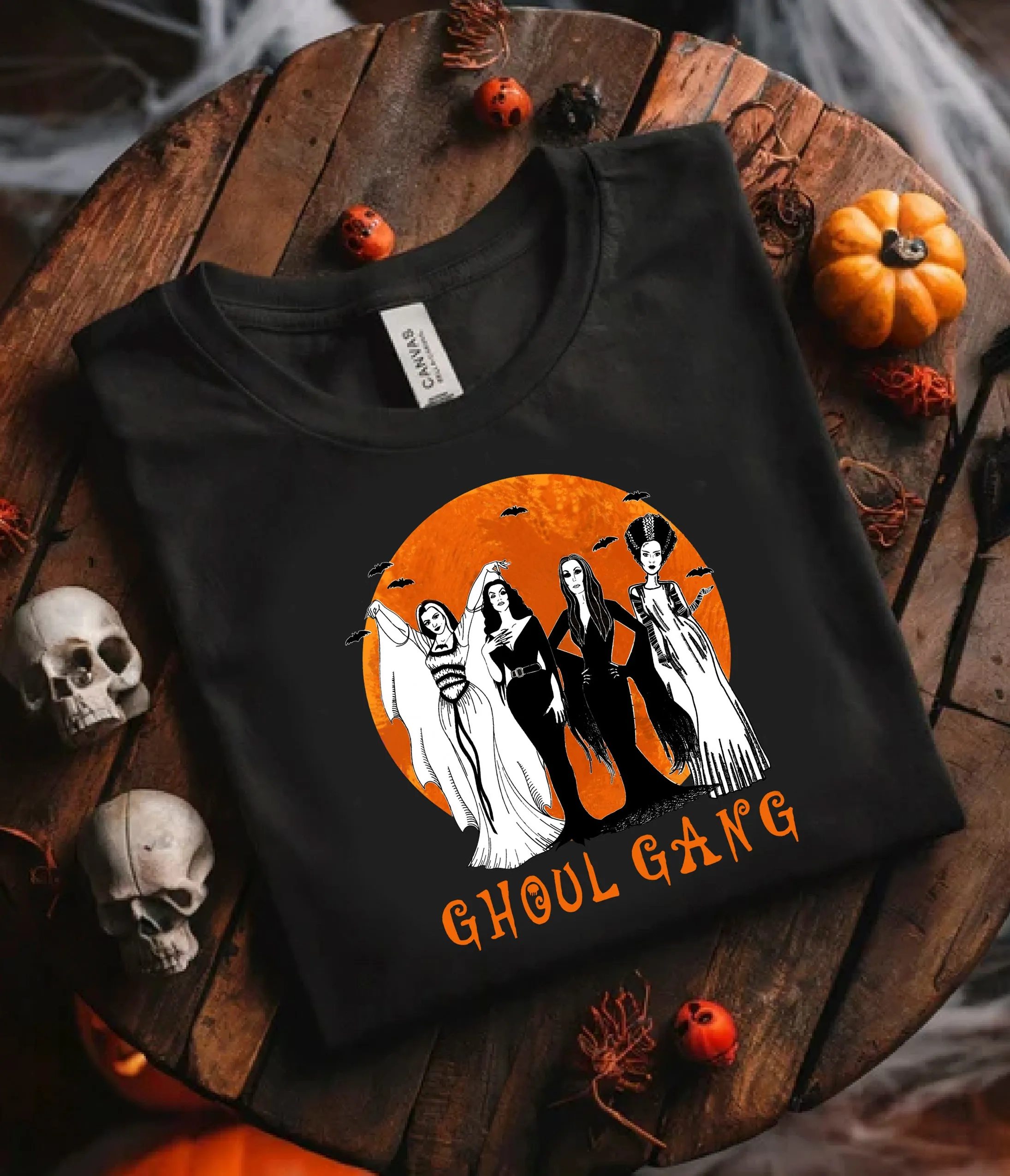 Women Of Horror Ghoul Gang Unisex Graphic Tee sold by Unique Vintage product image thumbnail 2