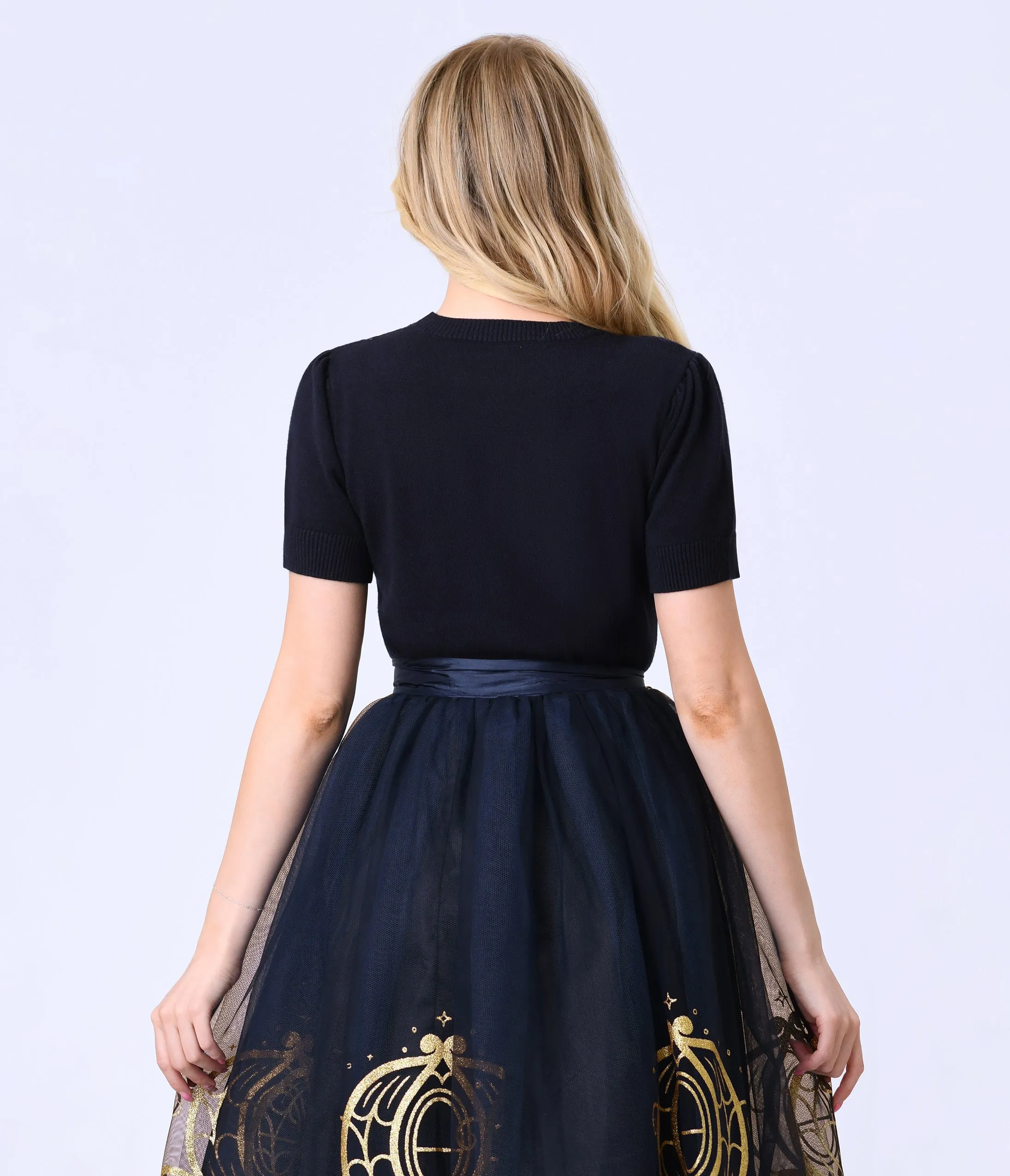 Disney's Cinderella Collection by Unique Vintage Navy Cinderella Icons Sweater sold by Unique Vintage product image thumbnail 2