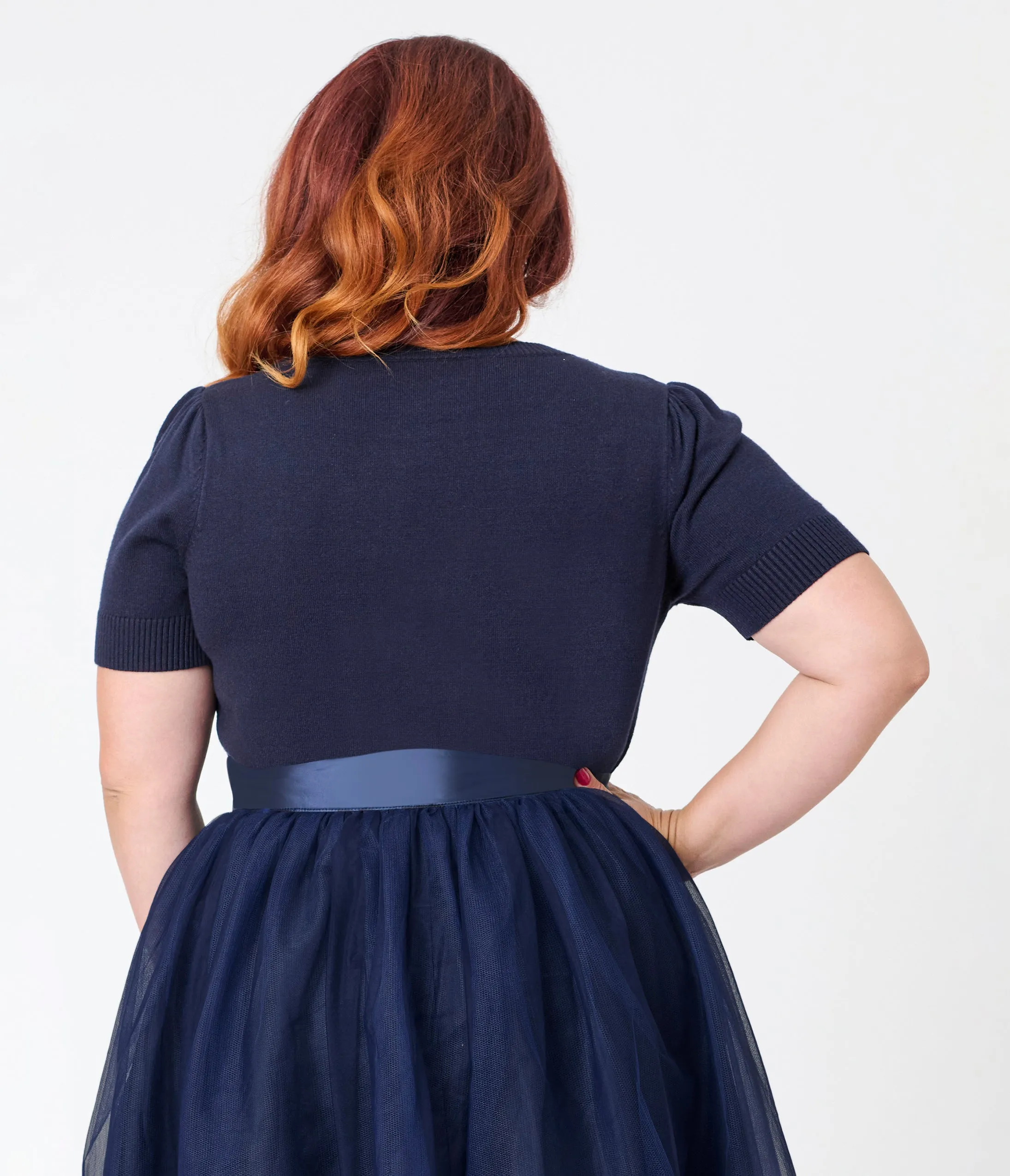 Disney's Cinderella Collection by Unique Vintage Plus Size Navy Cinderella Icons Sweater sold by Unique Vintage product image thumbnail 2