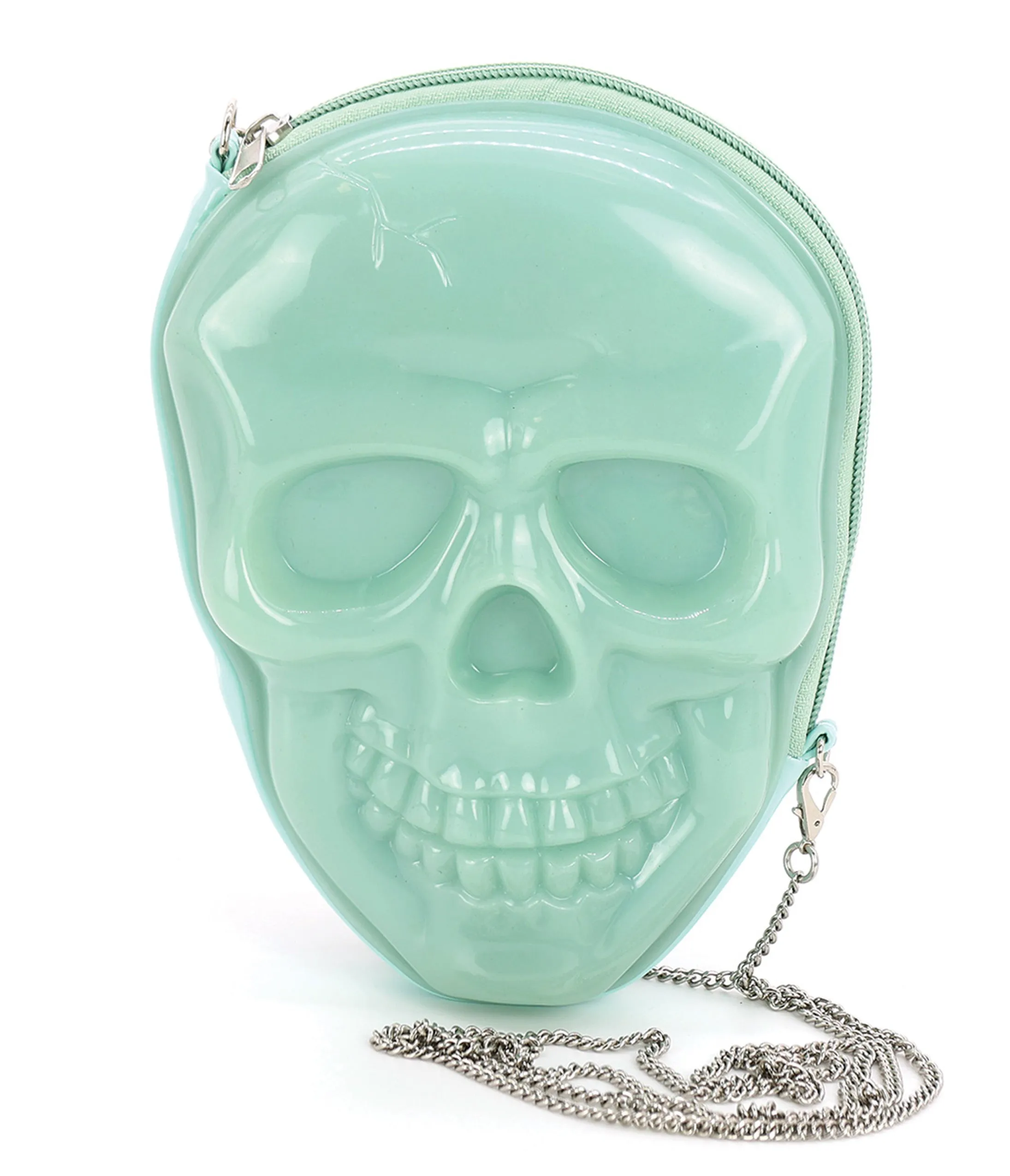 Glows in the Dark Skull Head Crossbody Bag sold by Unique Vintage