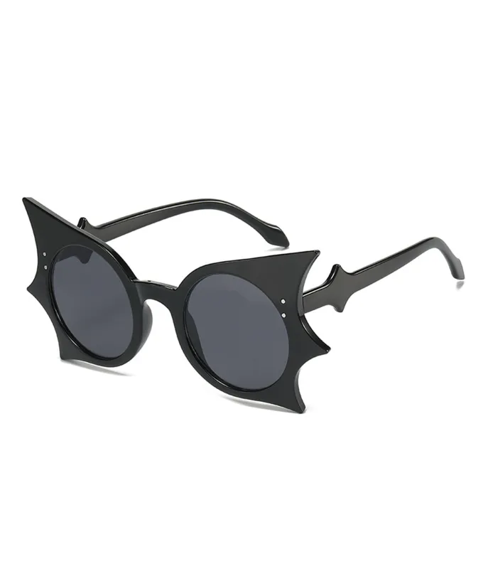 Black Batwing Sunglasses made by Unique Vintage