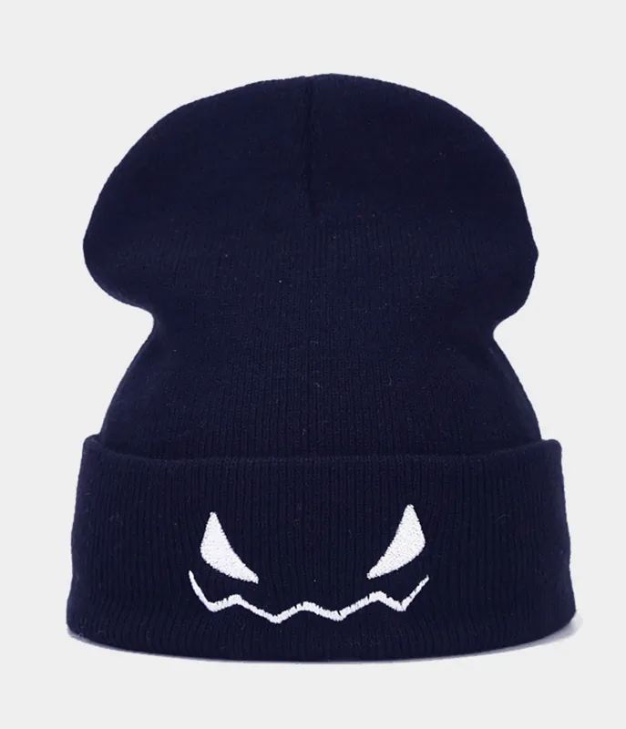 Black Jack-o-Lantern Beanie sold by Unique Vintage