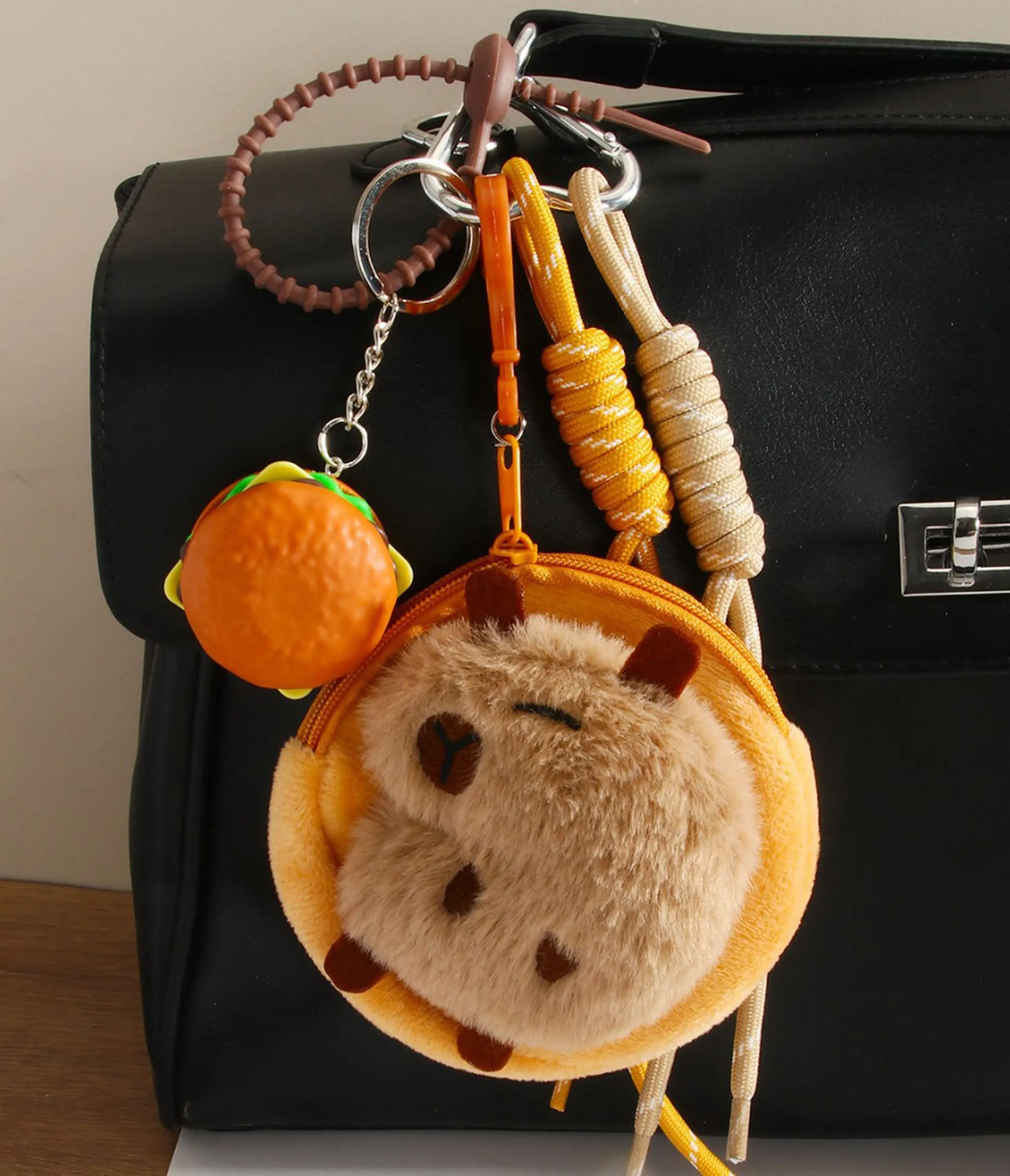 Capybara Plush Coin Bag Keychain sold by Unique Vintage product image thumbnail 2