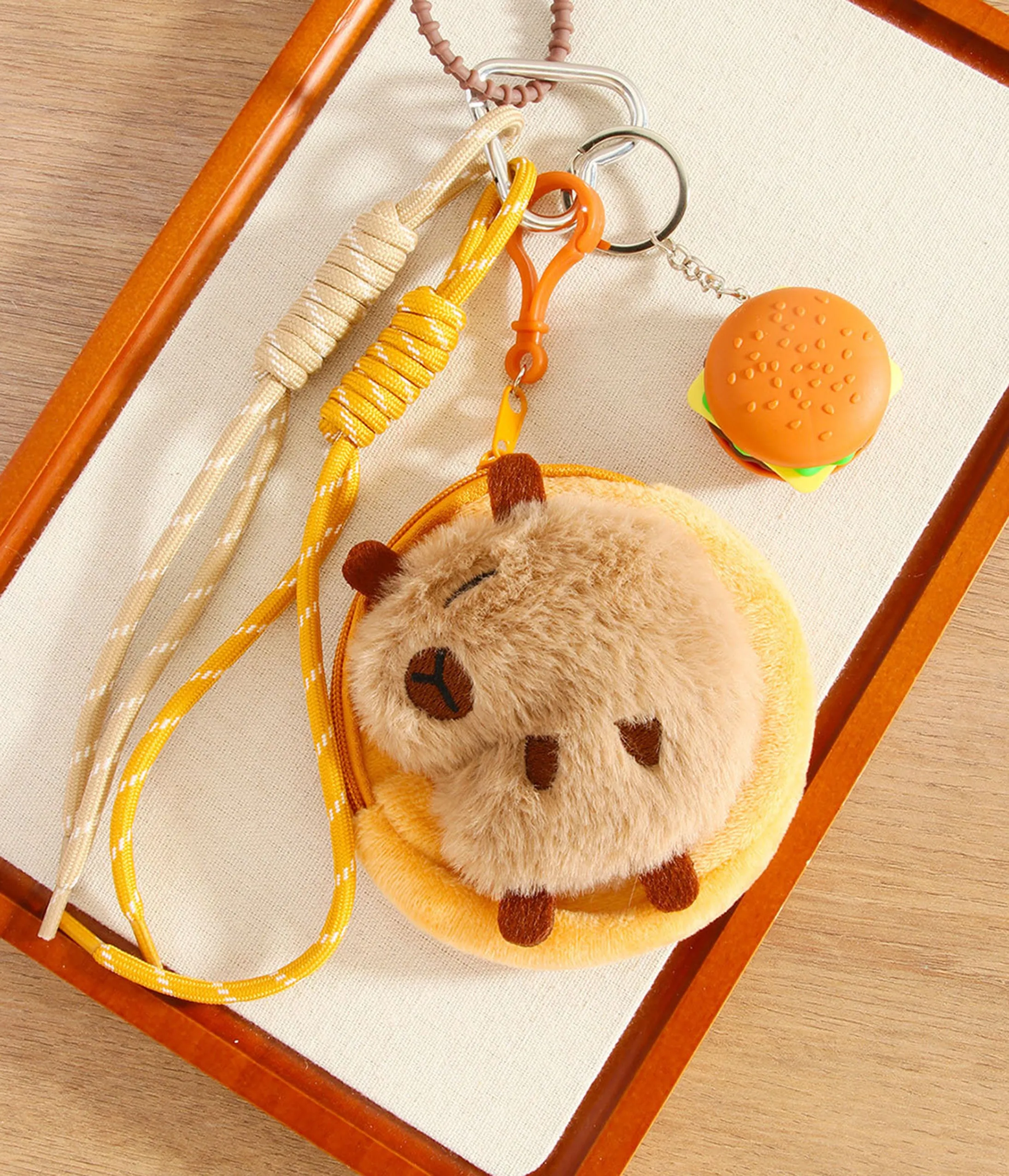 Capybara Plush Coin Bag Keychain sold by Unique Vintage product image thumbnail 3