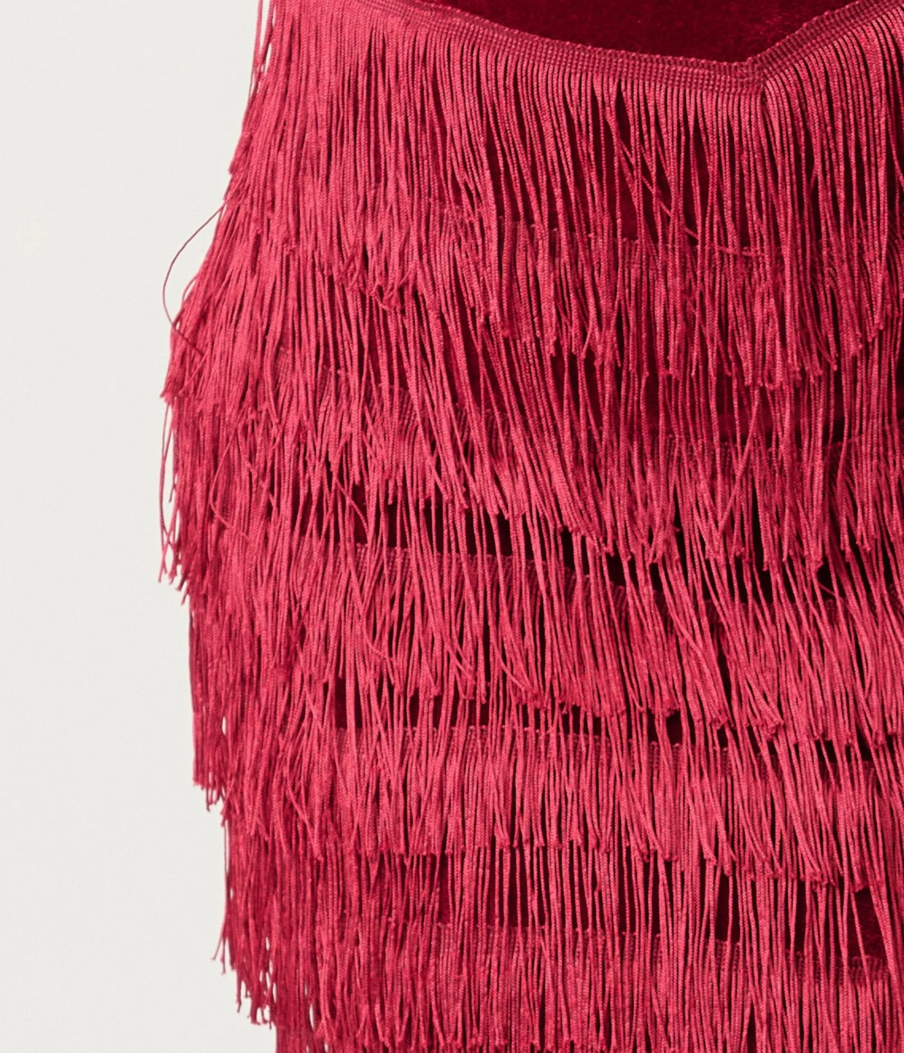 Unique Vintage Plus Size Burgundy Chevron Fringe Pencil Dress sold by Unique Vintage product image thumbnail 5