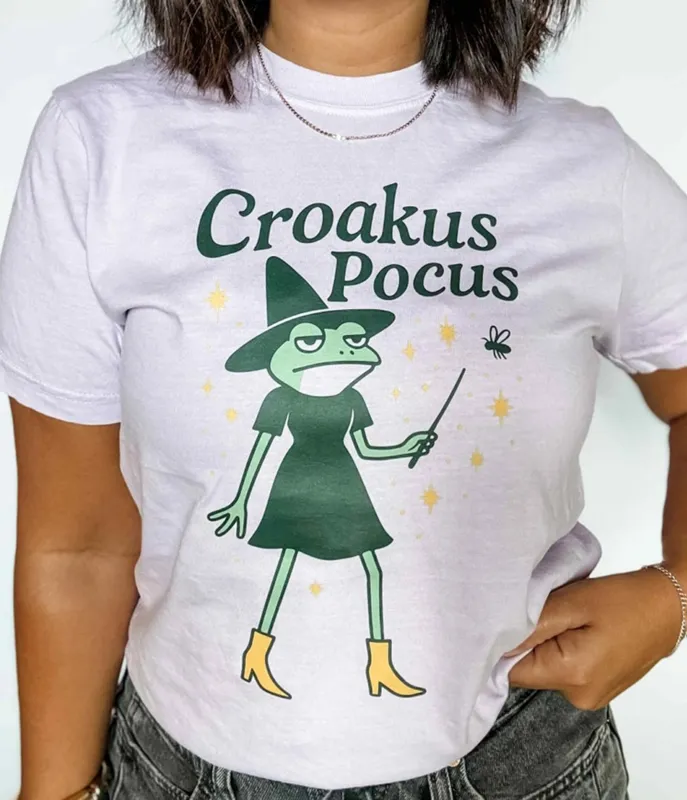 Croakus Pocus Unisex Graphic Tee sold by Unique Vintage