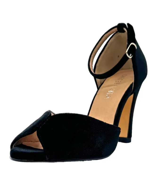 Chelsea Crew Black Velvet Lola Pumps sold by Unique Vintage