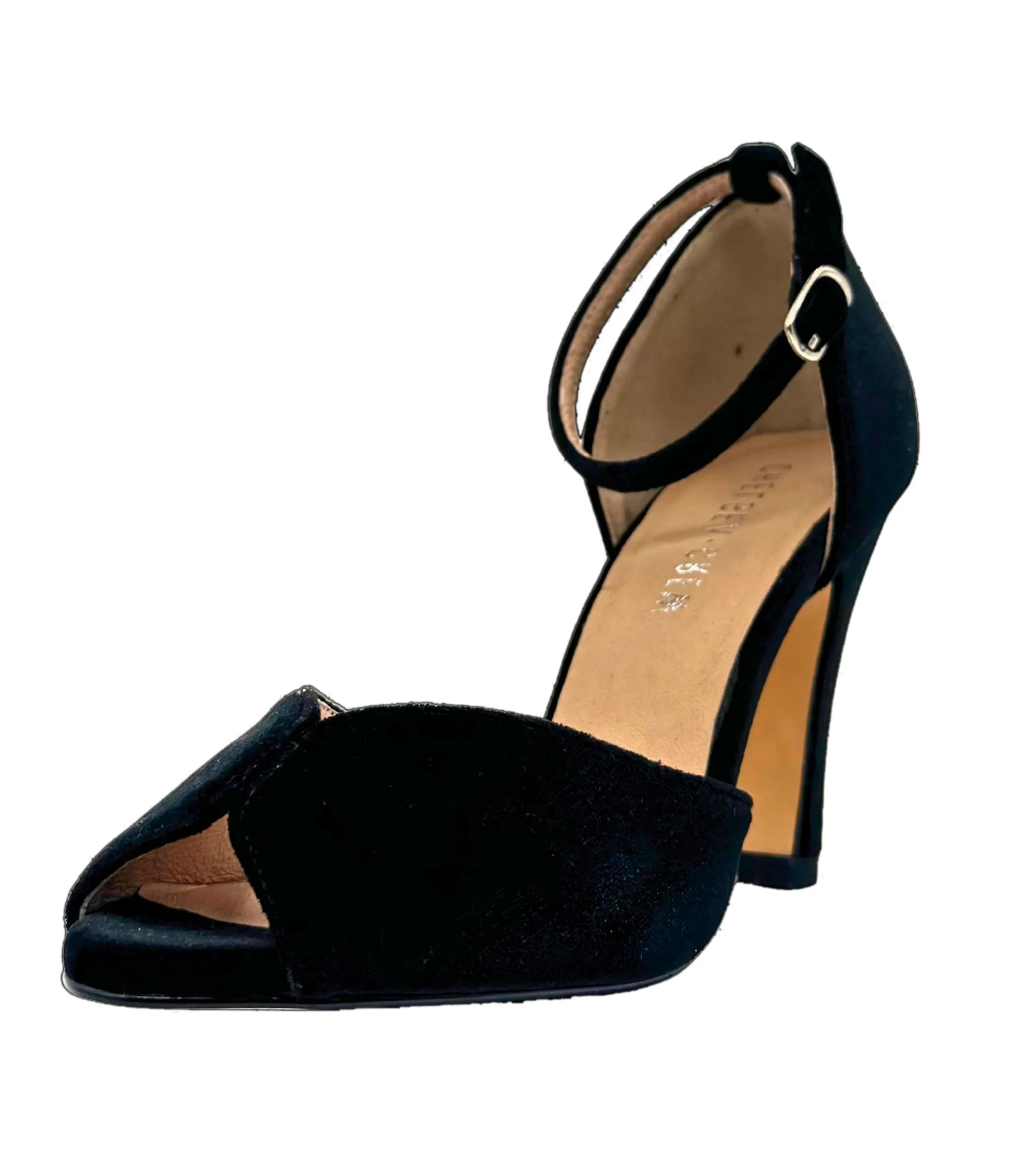 Chelsea Crew Black Velvet Lola Pumps sold by Unique Vintage