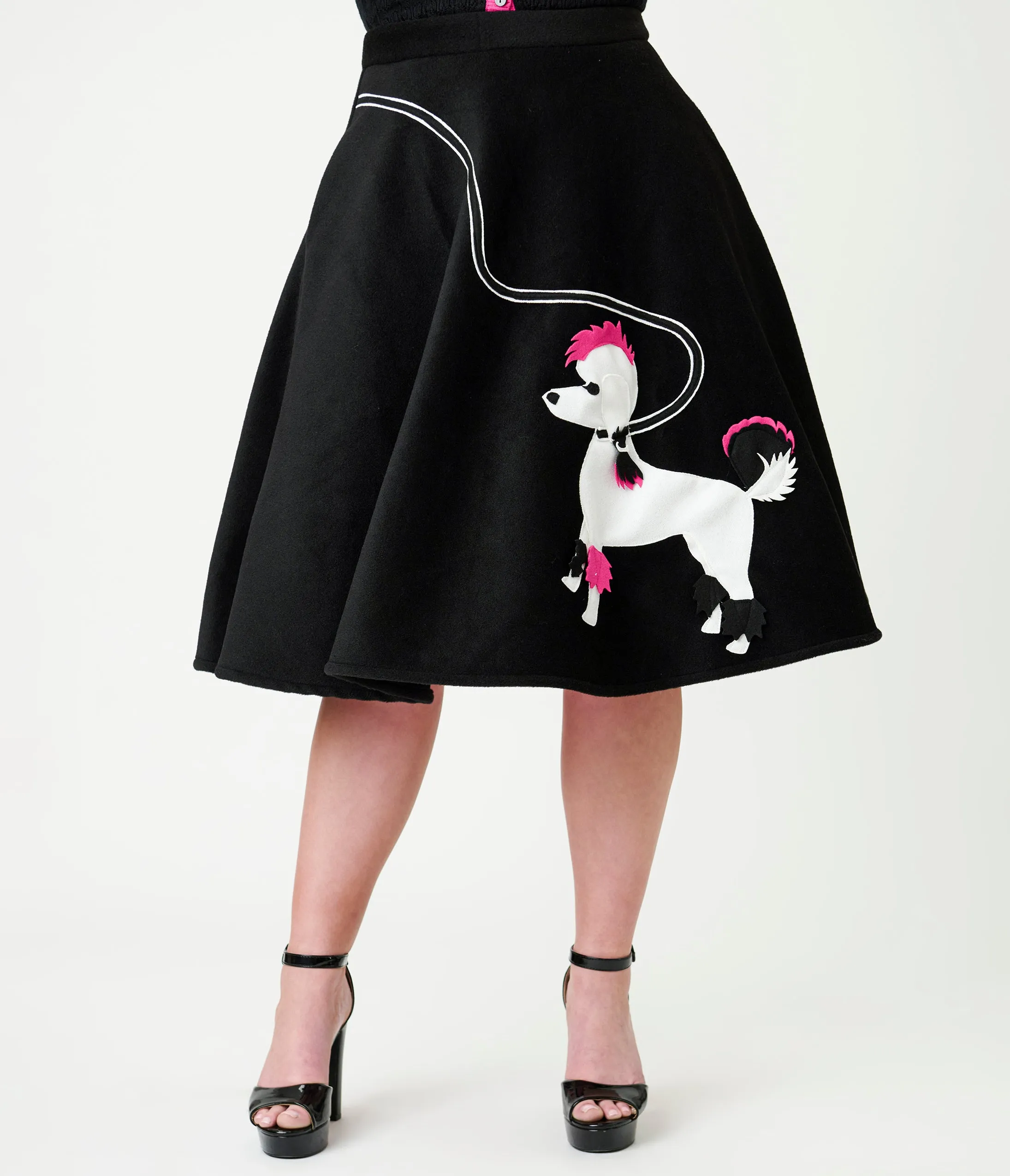 Elvira x Unique Vintage Poodle Gonk Soda Shop Swing Skirt sold by Unique Vintage product image thumbnail 2