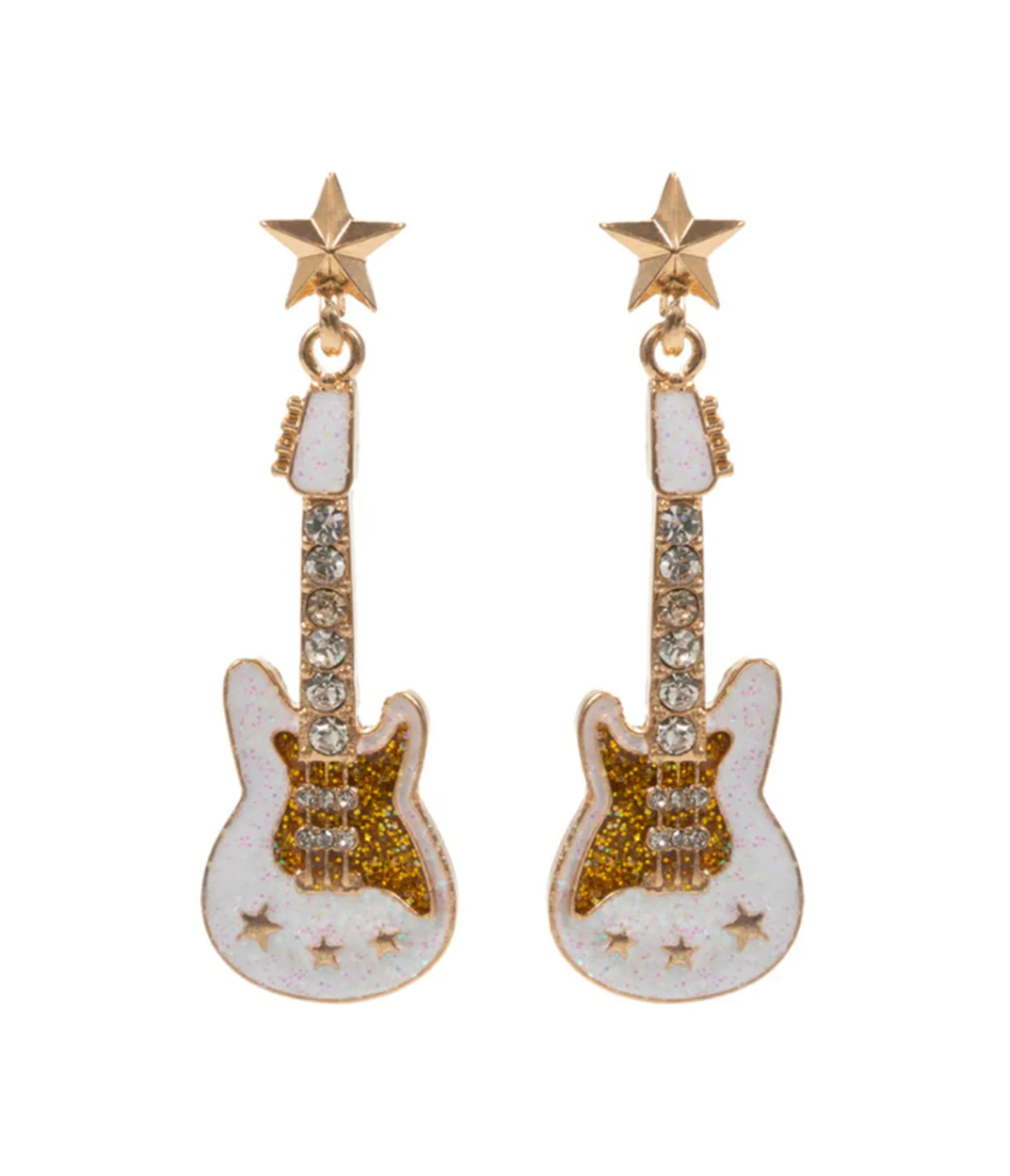 Retro Electric Guitar Earrings sold by Unique Vintage