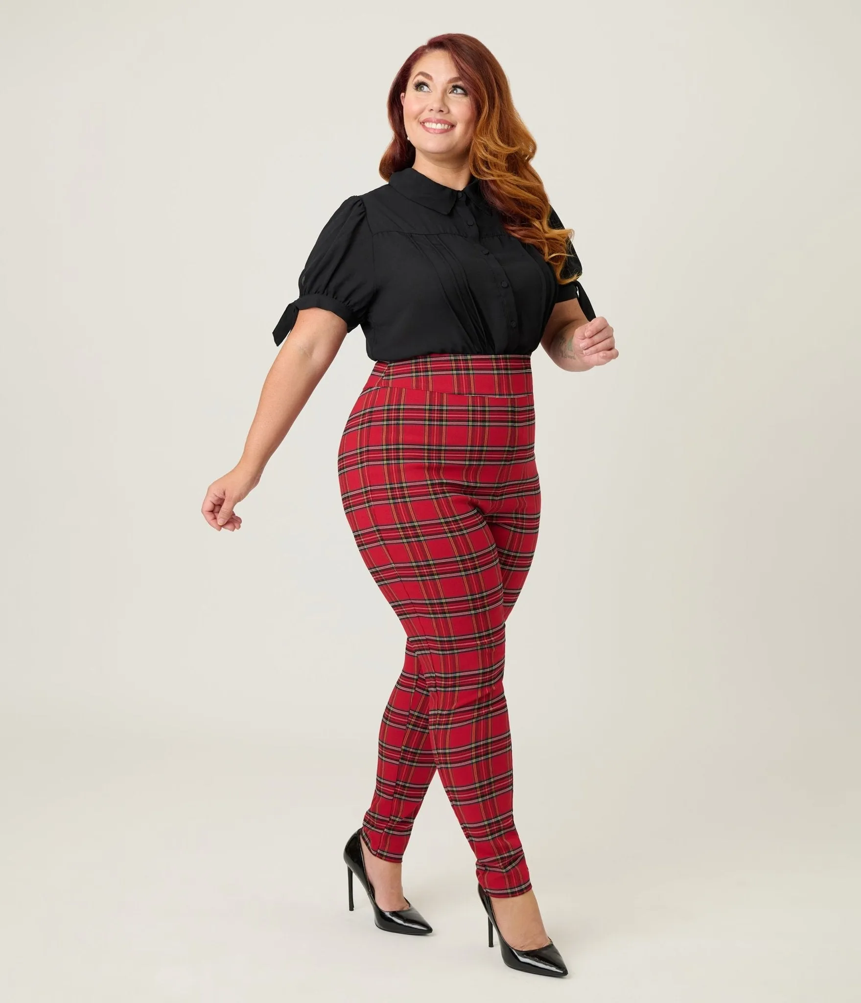 Unique Vintage Plus Size Black Colvin Blouse sold by Unique Vintage product image thumbnail 4