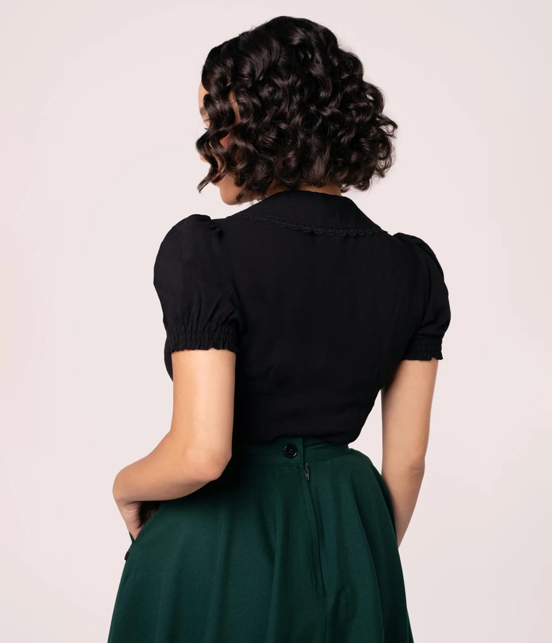 Hell Bunny Black Squirrel Blouse sold by Unique Vintage product image thumbnail 4