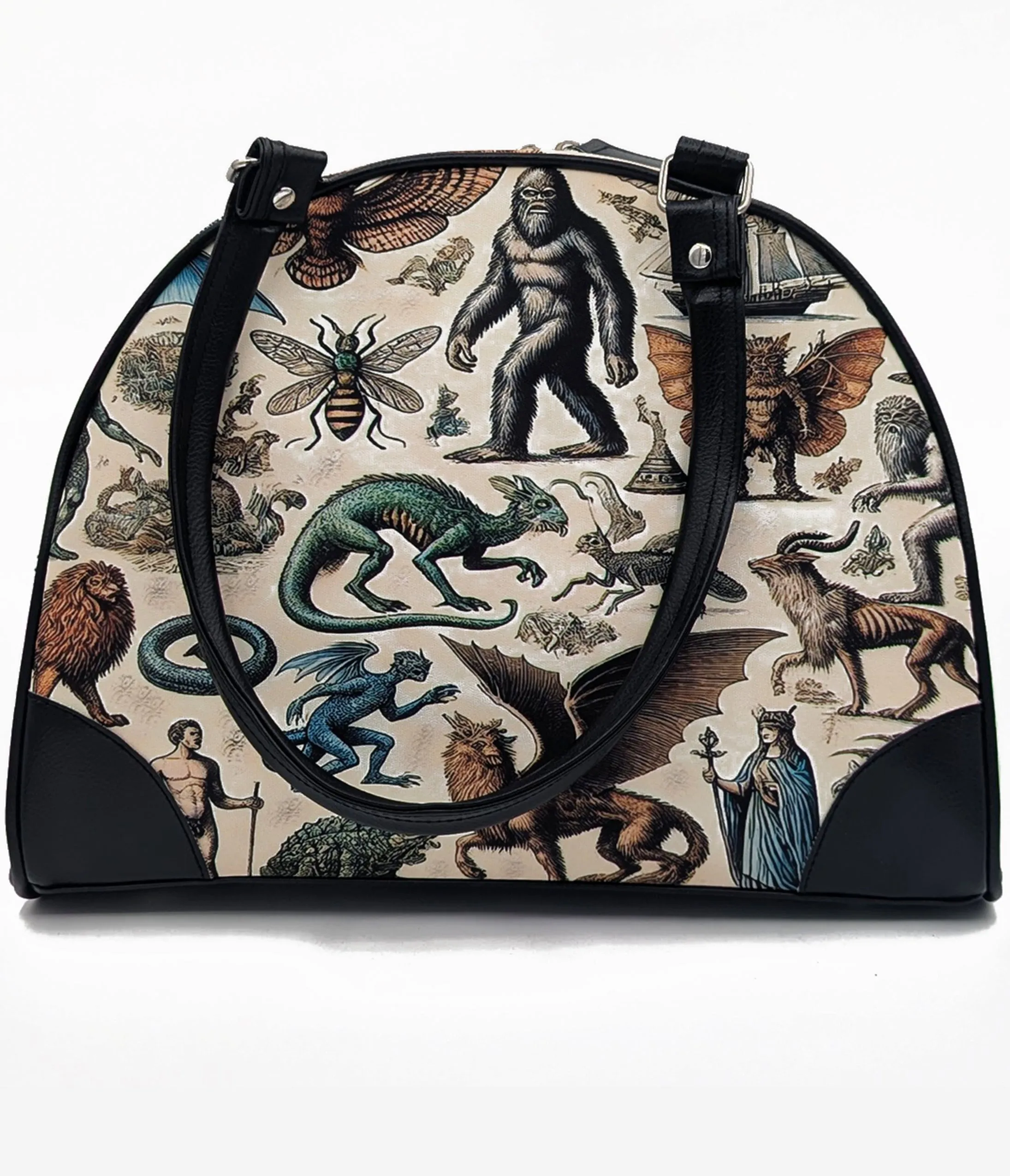 Cryptids & Mythological Creatures Bowler Bag sold by Unique Vintage