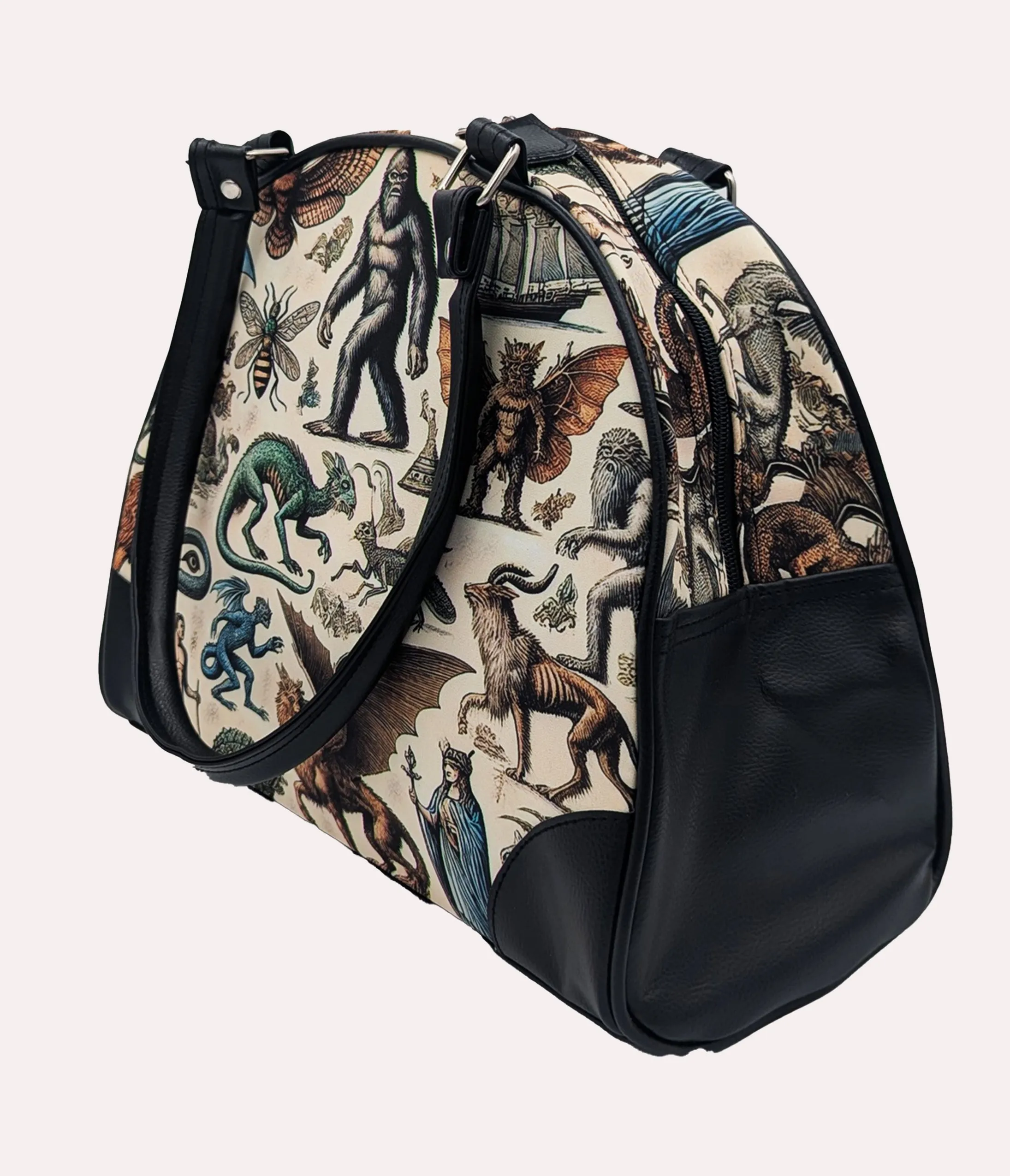 Cryptids & Mythological Creatures Bowler Bag sold by Unique Vintage product image thumbnail 2